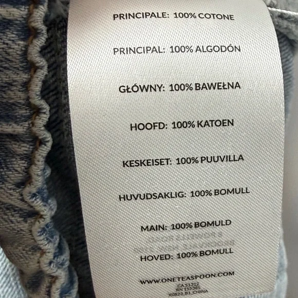 NWT ONE TEASPOON Shabbies Drawstring Boyfriend Denim Jogger Pants, Size Medium - Picture 13 of 14